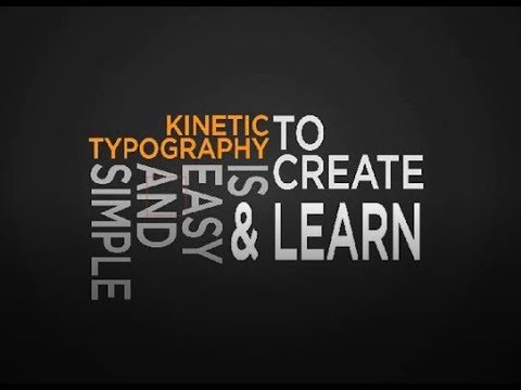 After Effects Tutorial How to Create Kinetic Typography