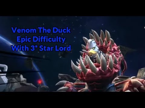 3* Star Lord Vs 6* Venom The Duck( Epic Difficulty) | Marvel Contest Of Champions