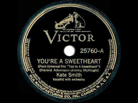 1937 Kate Smith - You’re A Sweetheart