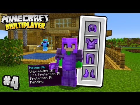 FULL GOD ARMOUR in Minecraft Multiplayer Survival! (Episode 4)