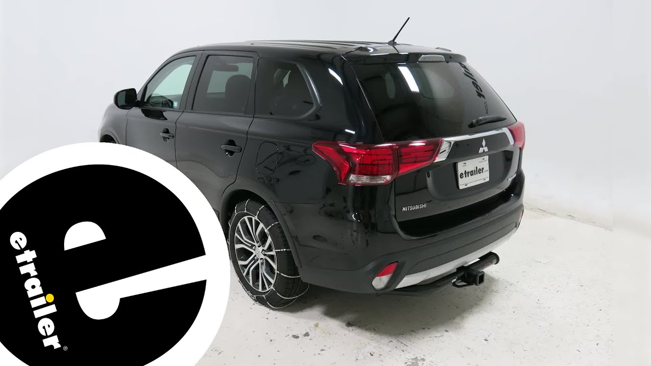 Watch video etrailer | Glacier Cable Snow Tire Chains Review - 2016 Mitsubishi Outlander Now etrailer | Glacier Cable Snow Tire Chains Review - 2016 Mitsubishi Outlander