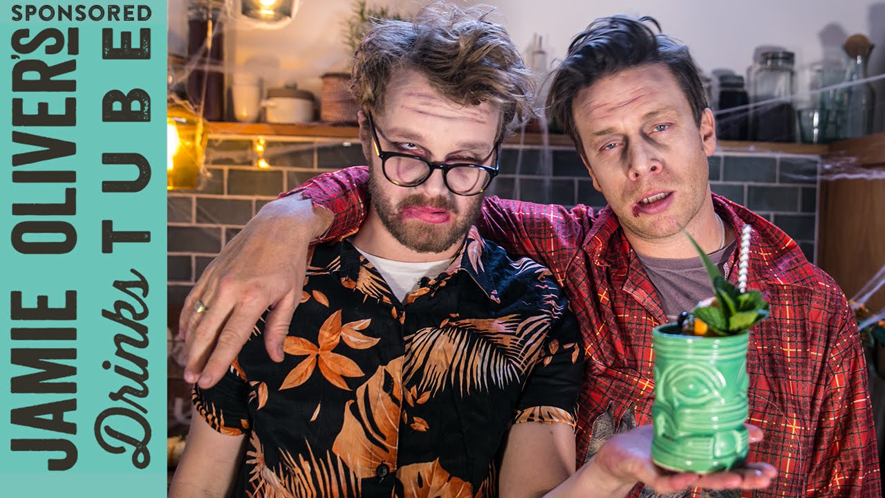 Zombie tiki cocktail for Halloween: Jamie Oliver & Rich Hunt