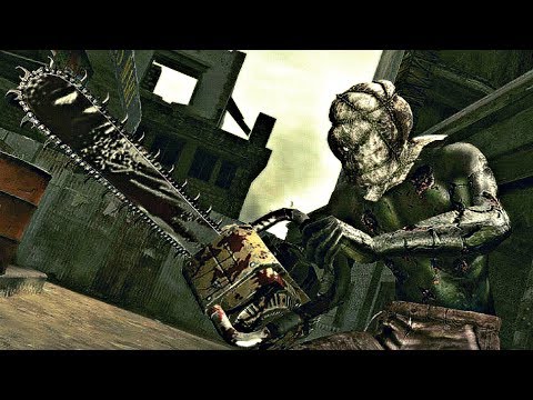 Resident Evil 5 - Chainsaw Majini Boss Fight (4K 60FPS)