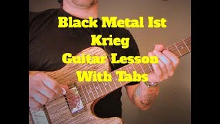 Nargaroth - Black Metal Ist Krieg Guitar Lesson - With Tabs