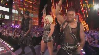 Lady GaGa - LoveGame &amp; Poker Face [@ Much Music Video Awards 2009] [HQ/HD]