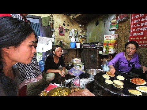 SECRET Nepali Street Food Tour | DEEP into KATHMANDU ( Bara + Yomari )
