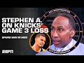 Stephen A REACTS To Spurs Winning NBA Finals Game 3 Vs Knicks In MSG SC With SVP