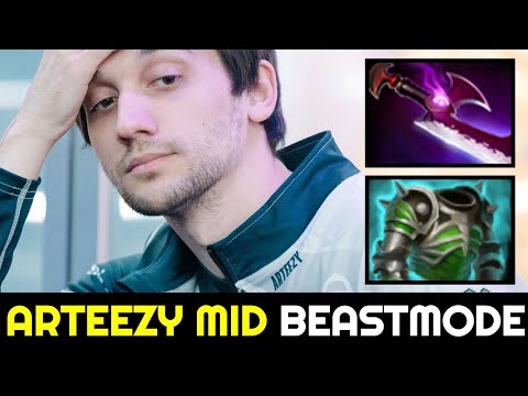 ARTEEZY MID 100% Beastmode — Almost 1 Kill Per Minute 7.32b Dota 2