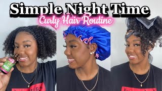 Night Time Curly Hair Routine | Do This Before Bed | Simple + No Frizz