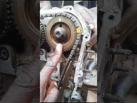 Nissan xtrail QR20 engine timing marks