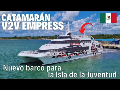 Te muestro el nuevo barco para la Isla de la Juventud Catamarán mexicano V2V EMPRESS 