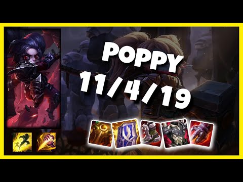 Poppy vs Kayn SUNFIRE AEGIS TURKISH Challenger JUNGLE (11/4/19) - v10.24