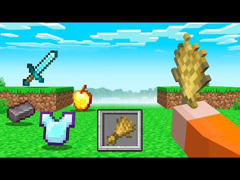 Minecraft, but We ONLY Have 1 Inventory Slot