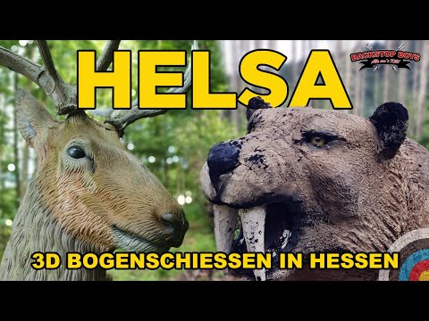 3D Bogenschießen in Hessen. Unterwegs auf dem 3D Parcours der Feldbogenschützen Kassel-Helsa.