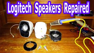 Logitech Z120  repair Mini Stereo Speakers in home | Full Disassemble | sealed without screw