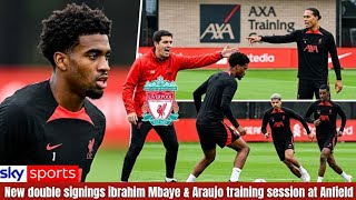 LIVERPOOL JUST DROPPED A BOMBSHELL! IBRAHIM MBAYE & RONALD ARAÚJO SHOCK ANFIELD IN TRAINING!