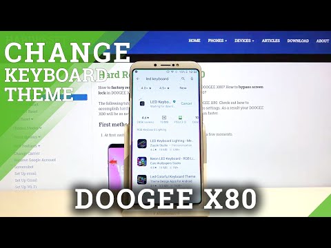How to Get LED Keyboard on Doogee X80 - Download & Use LED Keyboard