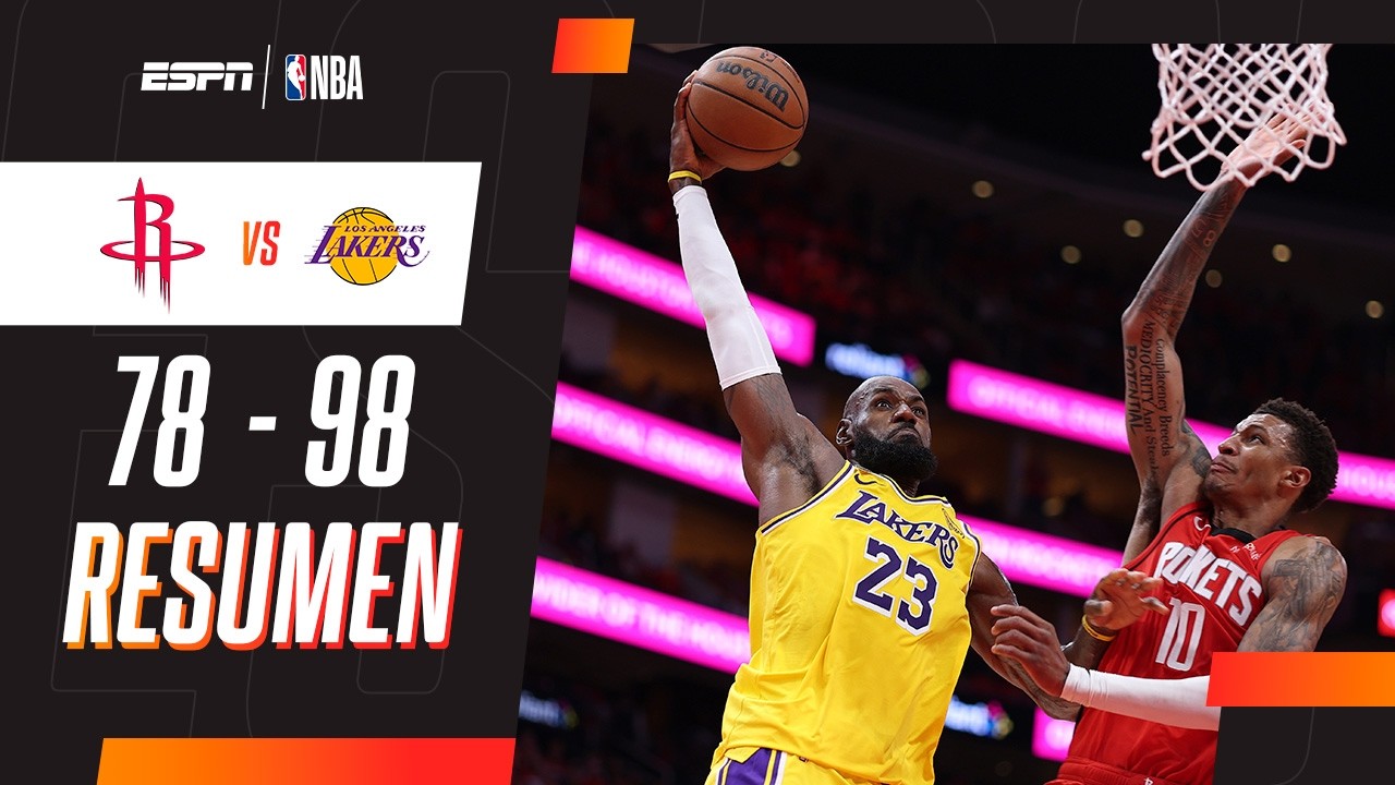 28 PUNTOS DE LEBRON JAMES PARA LA VICTORIA DE LOS LAKERS FRENTE A LOS ROCKETS EN LA NBA | RESUMEN