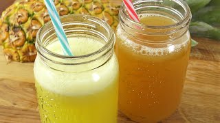 ZUMO de PIÑA NATURAL (con o SIN AZÚCAR) 2 versiones | JUGO de ANANAS
