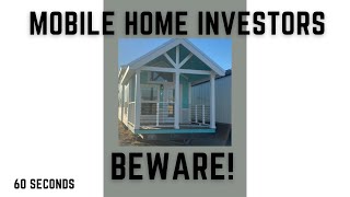 Buying Manufactured homes... beware! #short