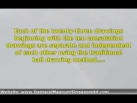 Introduction To The Damacai 4D - Magnum 4D - Singapore 4D - Toto 4D Lottery - Part 1