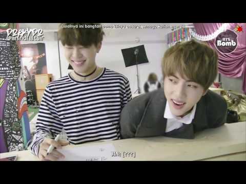 [INDO SUB] [BANGTAN BOMB] Jimin makes a quatrain with Jin & JK