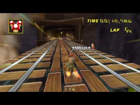 [MKWii] Wario's Gold Mine (no-glitch) World Record - 1' 52" 174 by ★NMeade★