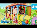 Vehicles Song The Wheels On The Bus S4EP87 Dance Along Super Mix LooLoo Kids Songs For Kids
