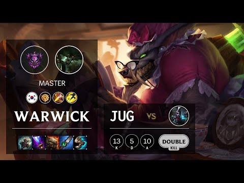 Warwick Jungle vs Ekko - KR Master Patch 10.14