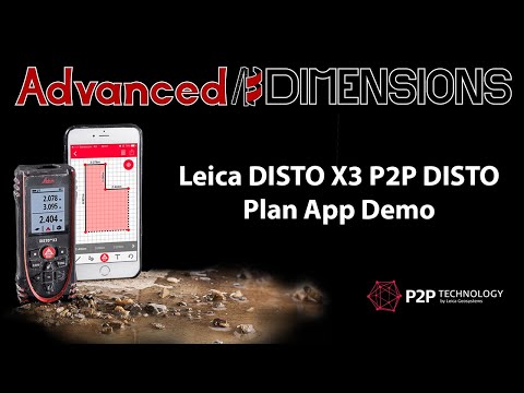 Leica DISTO X3 P2P DISTO Plan App Floorplan Demo