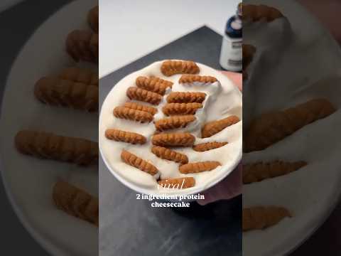 🍰2 INGREDIENT VIRAL CHEESCAKE