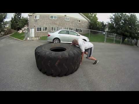 1,250 lb. Tire Flip x 10 Reps