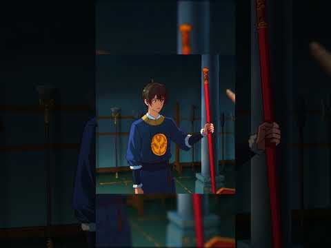 Picking Up Wukong’s Staff...😱🔥 #anime #shorts #animeshorts #animelover #overpower #wukong