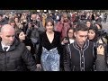 Hectic Crowd For Shailene Woodley At 2019 Balmain Show In Paris