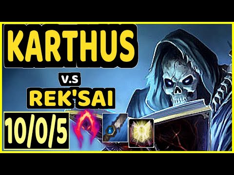 JANKOS (KARTHUS) vs REK'SAI - 10/0/5 KDA JUNGLE CHALLENGER GAMEPLAY - EUW