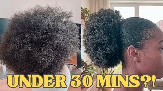 I Made This VIRAL Afro Kinky Ponytail Puff in Under 30 Minutes! Simple and Easy DIY for Beginners