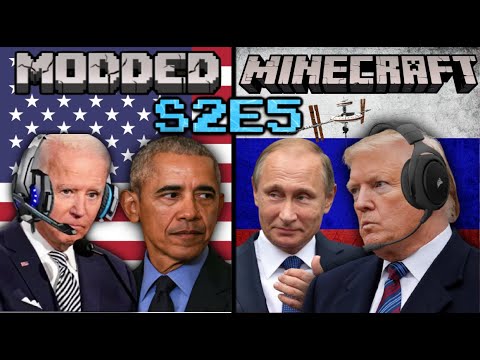 Presidents Play Modded Minecraft S2 E5 (SUPERLASER??) *parody*