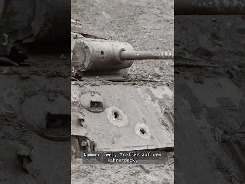 Einschlagtest am deutschen Panzer-Panther – 90 mm Granate trifft auf Panzerstahl - WW2 Doku