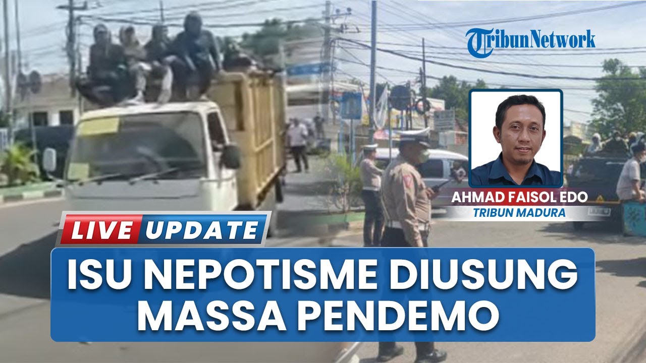 Isu Nepotisme Diusung Massa Pendemo Pemkab Bangkalan, Bupati Lukman: Terima Kasih Koreksinya