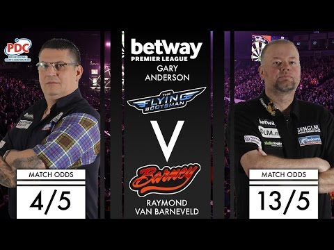 2017 Premier League of Darts Week 13 Anderson vs van Barneveld