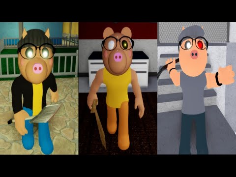 Infected Pony Jacket vs Pony vs Pony TSP Jumpscare - Roblox Piggy RP