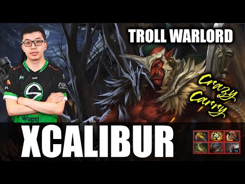Xcalibur - Troll Warlord Carry - 7.28 - The Best Carry Guide - Dota 2 Pro Games - Full Gameplay