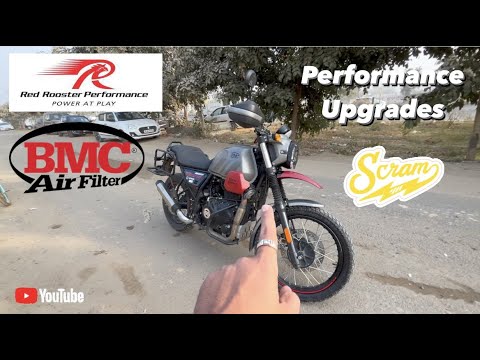 Performance Mods on my Royal Enfield Scram 411 | Red Rooster Exhaust-BMC air filter |#scram411#RE