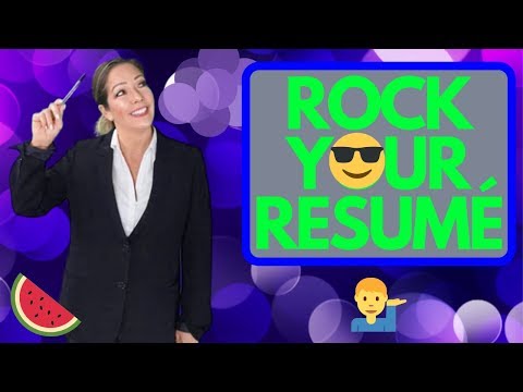 HOW TO MAKE A ROCKIN' RESUME | RESTAURANT WAITER