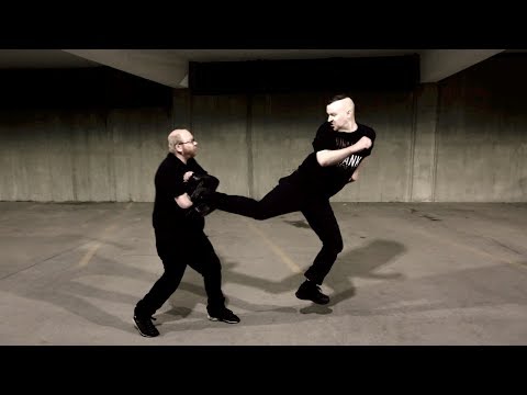 How To Jump Kick In A Street Fight │ Jump Spinning Back Kick