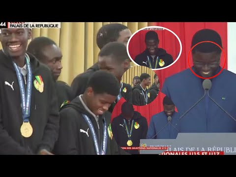 😂La blague inattendue du PR Diomaye qui fait éclater de rire les U15 & U17🤣