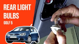 Youtube thumbnail of video "How to replace the rear light bulbs Golf 5 💡"