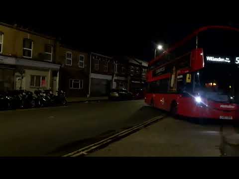 VWH2380, LK67EKV on the Bus Route 52(N) entering Willesden Bus Garage.