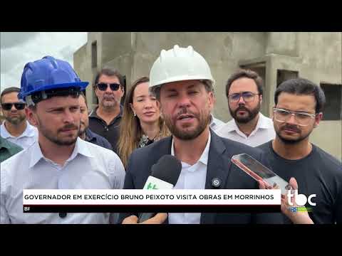 Jornal Brasil Central |29-10-26| Governador em Exercício Bruno Peixoto visita Obras em Morrinhos