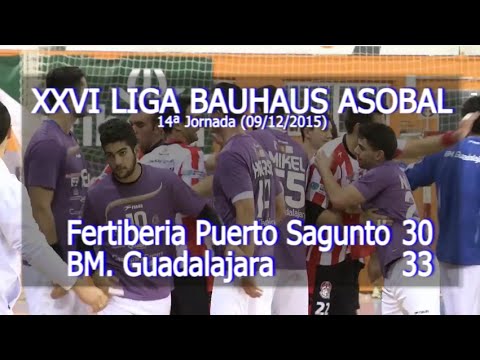 LIGA BAUHAUS ASOBAL J14 Fertiberia P. Sagunto - BM. Guadalajara 30 - 33